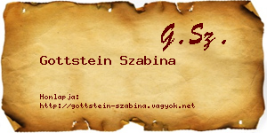 Gottstein Szabina névjegykártya