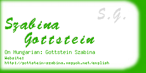 szabina gottstein business card